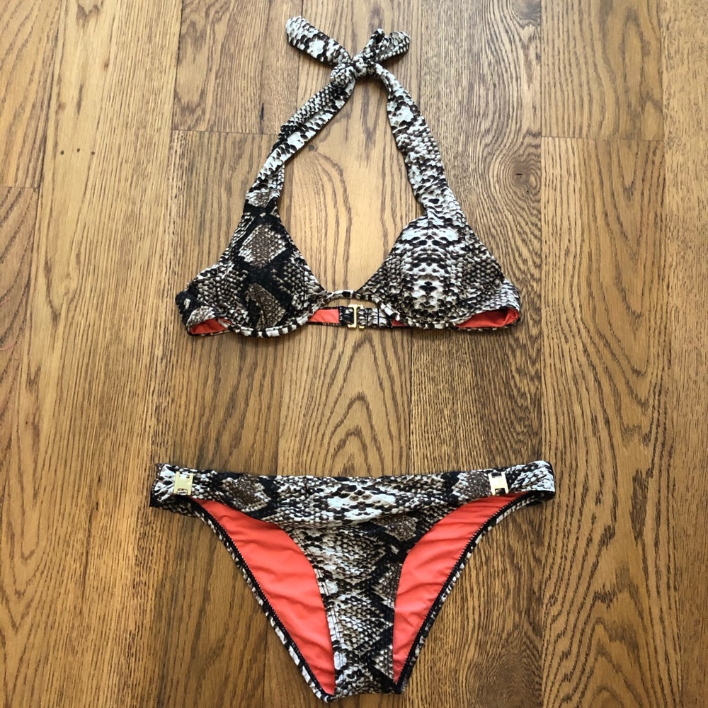 Snakeskin bikini